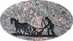 Gravsten, dekoration H08